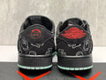 AJ1D Black Reverse Swoosh Sneakers