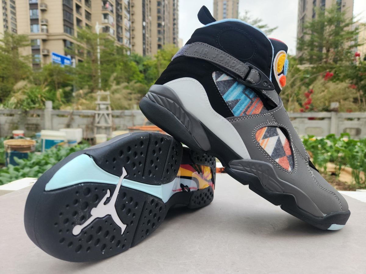 Air Jordan 8 Retro – Grey/Black/Jade ("Aqua")
