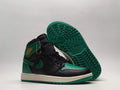 AJ1 Premium Leather Golf Green Black Sneakers